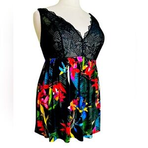 Cacique Babydoll Night‎ Negligee Size 14/16